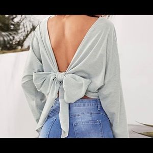 Tie Back Sweatshirt